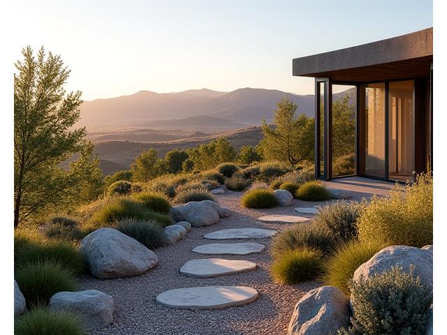 Case study photo of a stunning xeriscaped property in the Boise Foothills